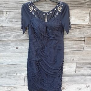 Adrianna Papell Occasions blue formal dress size 6